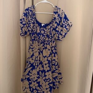 GB Blue and Beige dress